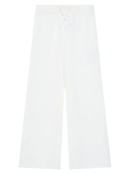 Guess Долнище анцуг Екрю Wide Leg