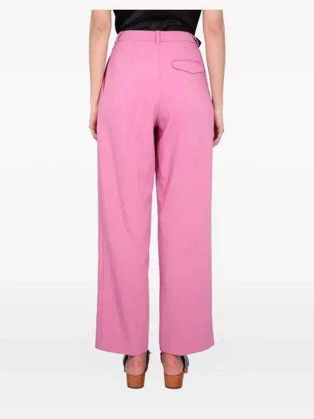 Pantaloni Alysi plisate roz