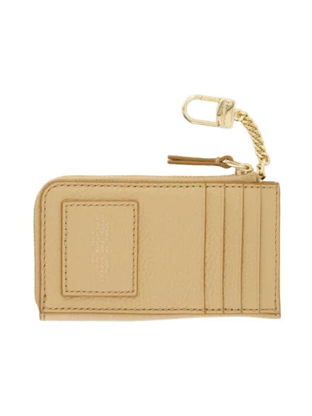 Portfel Marc Jacobs skórzany beżowy