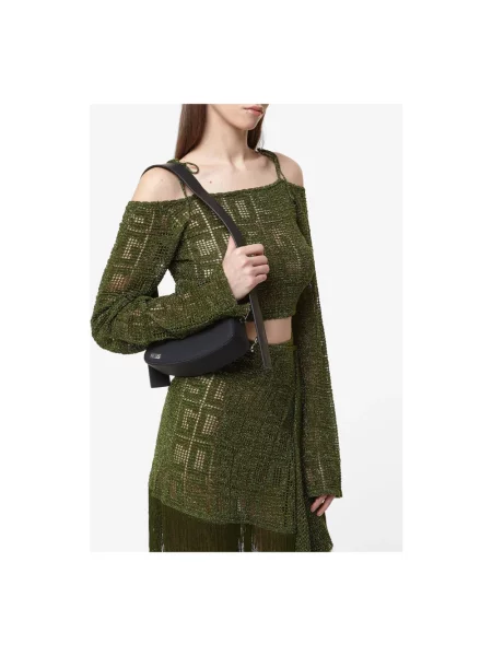 Torebka crossbody Gcds skórzana czarna