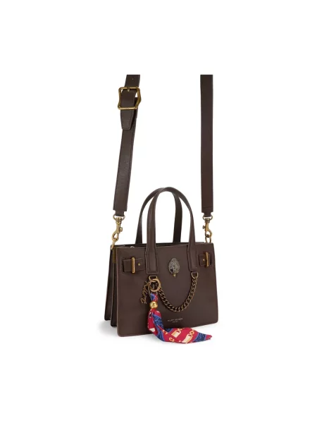 Kurt Geiger London torebka shopper skórzana SLOANE brązowa