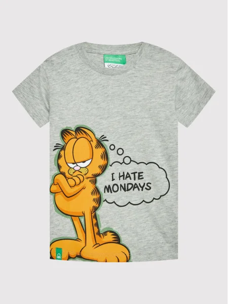 United Colors Of Benetton Tricou Garfield gri