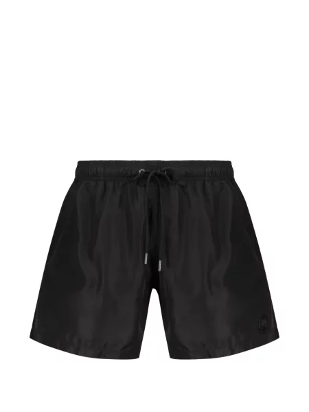 Slip de baie Plein Sport cu autograf cu cordon negru