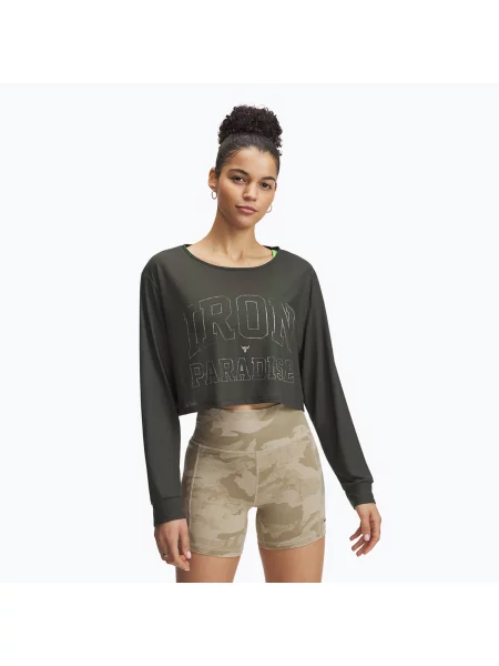 Tricou cu mânecă lungă Under Armour verde