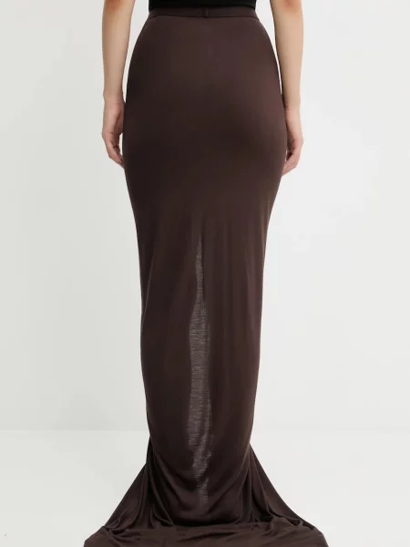 Юбка макси Rick Owens Lilies коричневая
