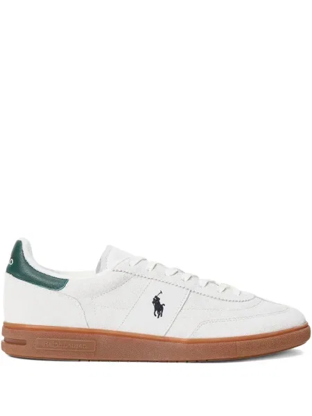 Кожени чорапи Polo Ralph Lauren с отворена пета с пейсли десен бяло