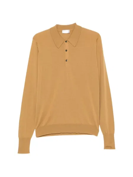 Sweter John Smedley wełniany żółty