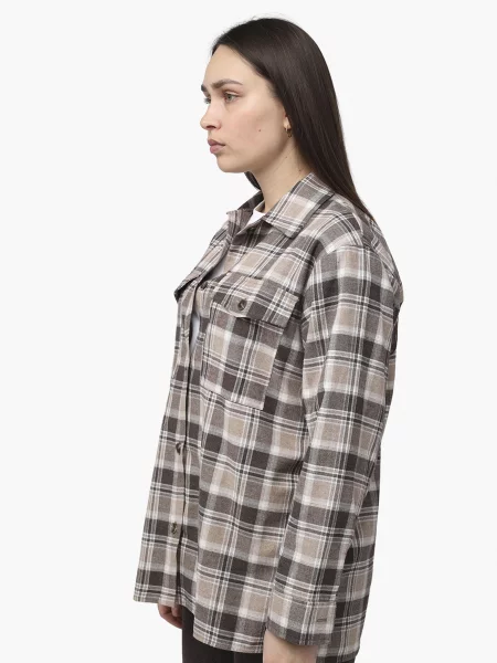 Сорочка повсякденна YUKI бавовна/вовна коричневий