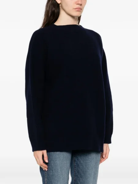 Pulover Nicholson & Nicholson cu decolteu rotund negru