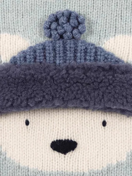 Donsje светр дитячий із мериносової вовни Denn Merino Wool Sweater Polar Bear