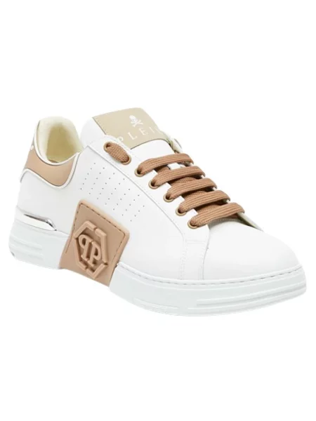 Sneakersy Philipp Plein skórzane białe