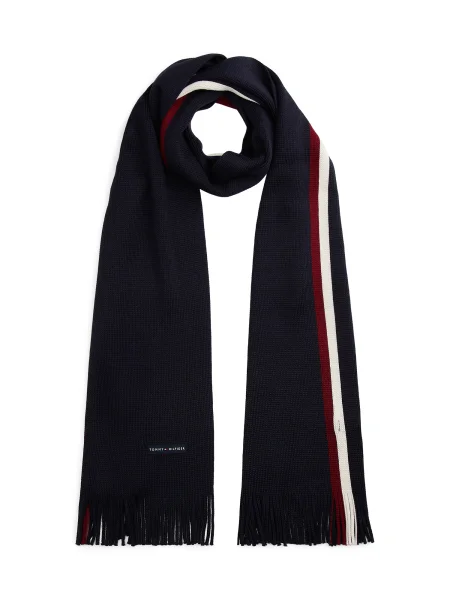 Tommy Hilfiger Čiapka a šál s prímesou vlny biela