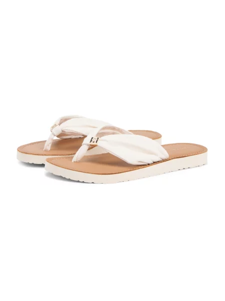 Tommy Hilfiger Japonke Th Ltr Footbed Summer Sandal Écru bež