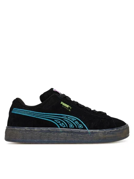 Замшевые кроссовки Puma Suede черные