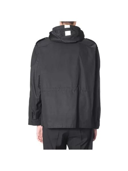 Wiatrówka Givenchy z kapturem z logo czarna