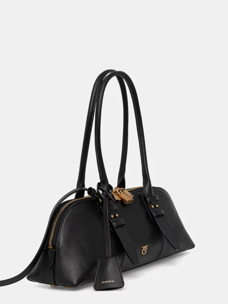 Geanta de piele Pinko din piele negru