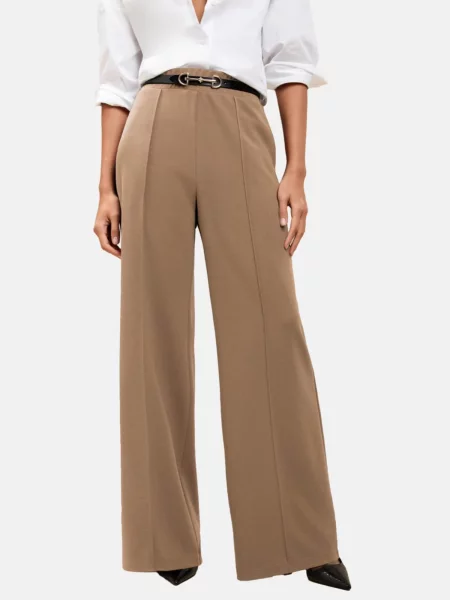 Lipsy Pantaloni cu dungă bej