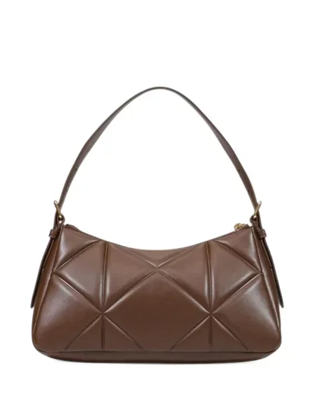 Prošiven shopper torbica Love Moschino s autogramom smeđa