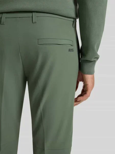 Spodnie o kroju slim fit z wodoodpornej tkaniny ze streczem model ‘C_COMMUTER-SLIM’ Boss Green