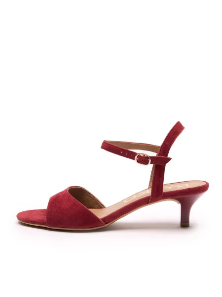 RYŁKO Sandale bordeaux roșu