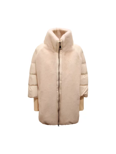Futro kurtka puchowa Martylò biała