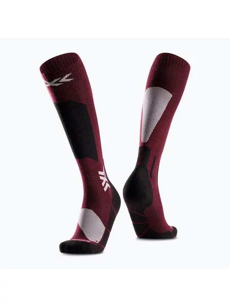 Скиорски чорапи X-Socks Ski Discover Merino Otc oxide red червено