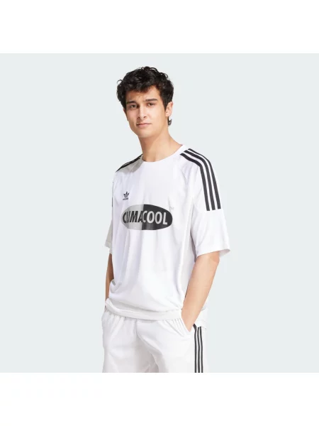 Koszulka sportowa Adidas z dżerseju biała