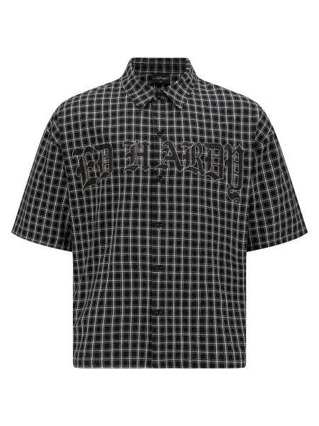 Ed Hardy Košile šedá / černá bílá