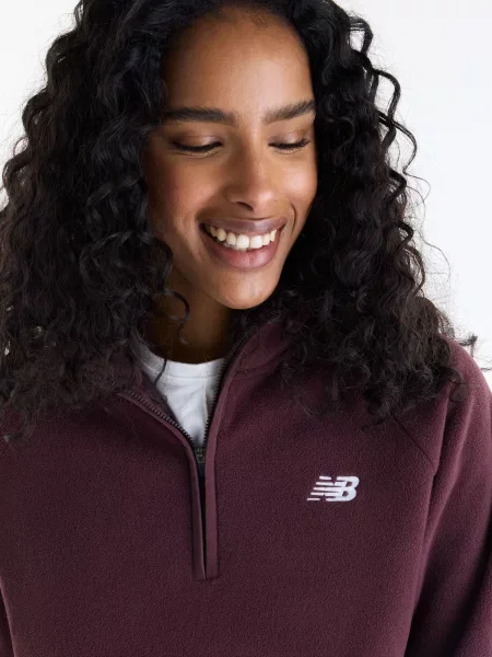 Флисовый свитер New Balance черный