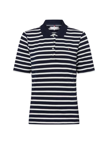 Tommy Hilfiger koszulka polo Kobiety niebieski|biały w M biały