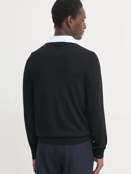 Шерстяной легкий свитер Filippa K черный