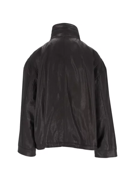 Geanta de piele Emporio Armani negru