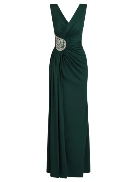 Kraimod Rochie de seară smarald verde