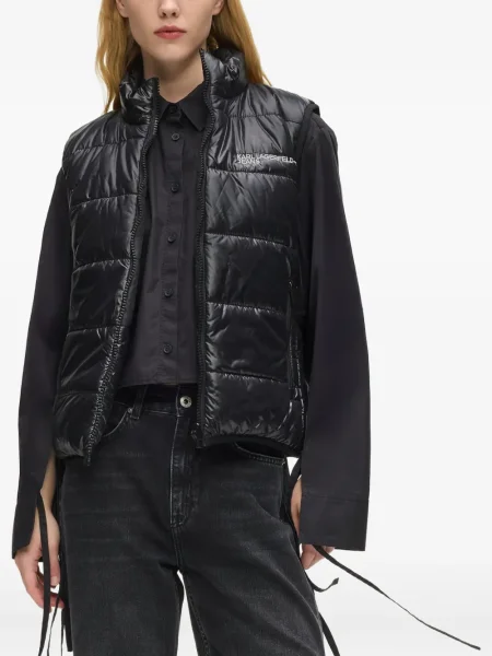 Обратим дънков елек Karl Lagerfeld Jeans черно