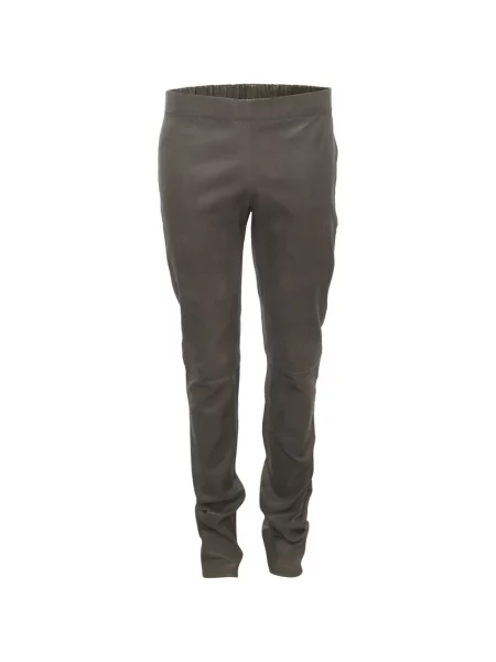 Pantaloni Joseph din piele skinny fit gri