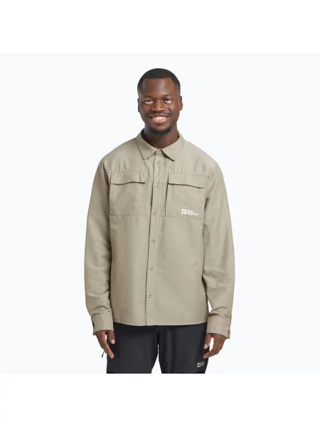 Koszula Jack Wolfskin Barrier stone beżowa