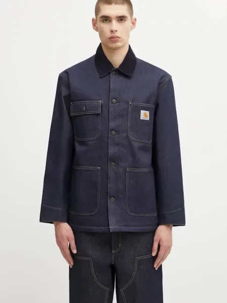 Carhartt WIP geacă jeans OG Chore Coat de tranziție