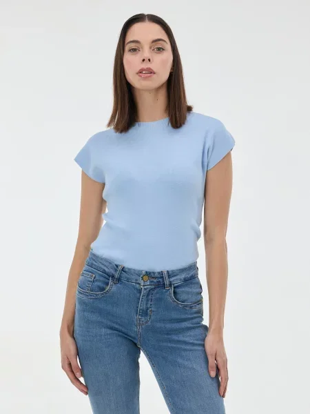 Pulover Orsay fără mâneci albastru