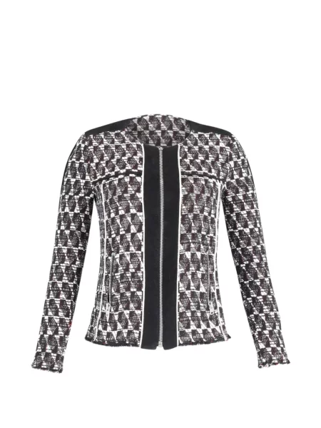 Geacă Iro din tweed alb