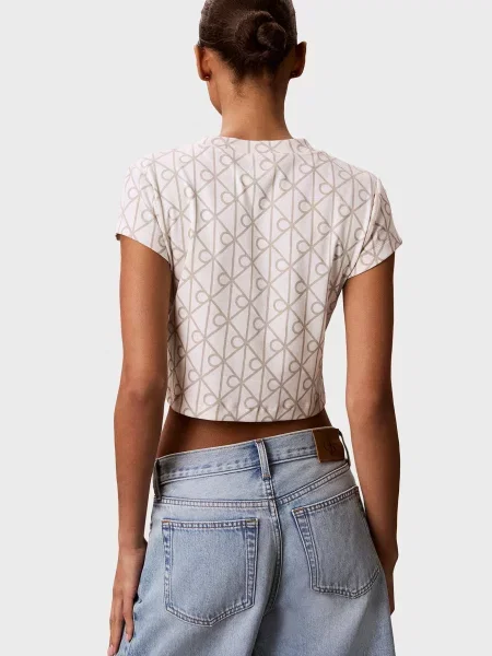 Детская футболка Calvin Klein Jeans белая