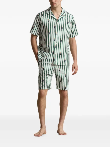 Ριγέ κάλτσες Polo Ralph Lauren από ζέρσεϋ με αυτόγραφο μπλε