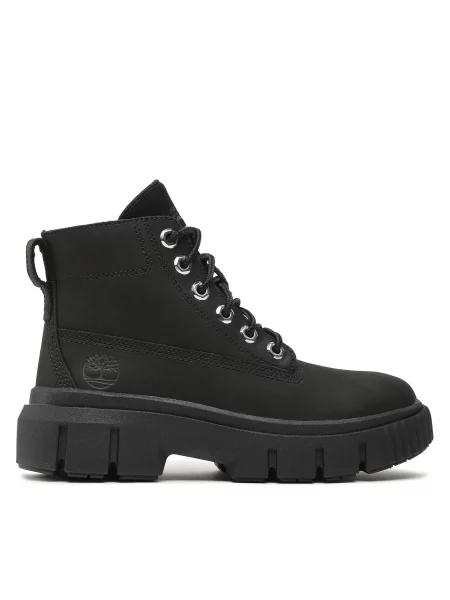 Δερμάτινα μποτάκια Timberland μαύρο