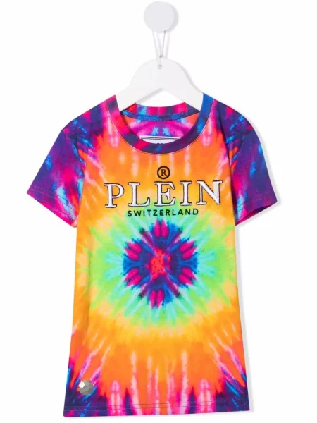 Koszulka dziecięca Philipp Plein fioletowa