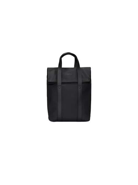 Rains plecak 2 Way Tote Backpack Mini duży gładki czarny