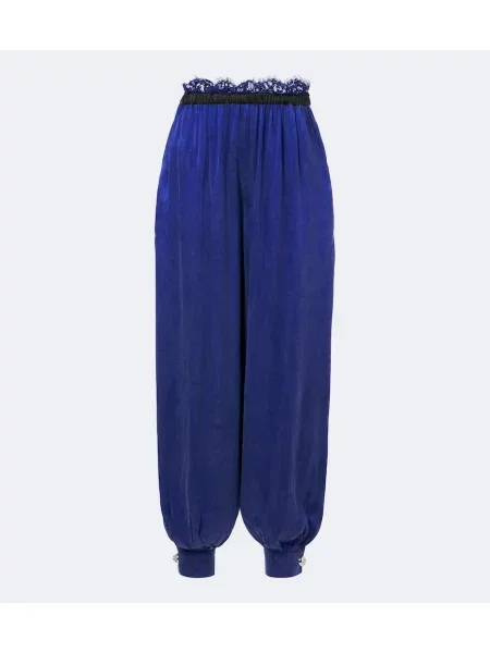 Pantaloni Jacques Wei din piele albastru