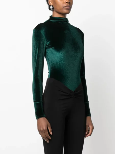 Body Atu Body Couture de catifea verde