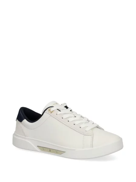 Kožené tenisky Tommy Hilfiger bílé
