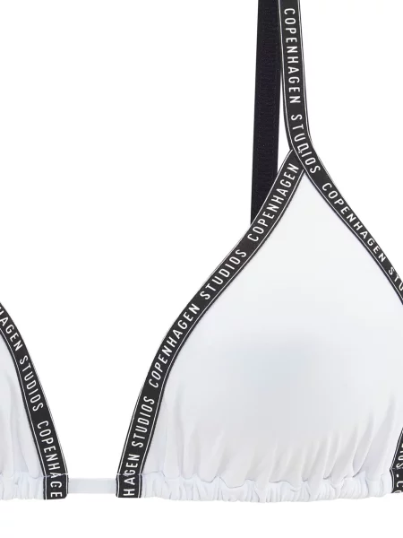 Copenhagen Studios Bikinový top čierna biela