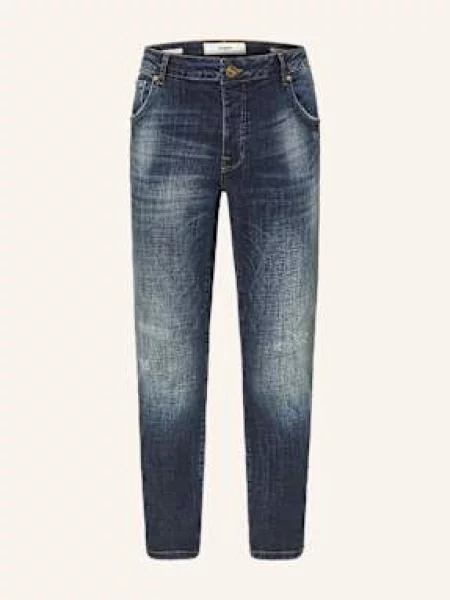 Goldgarn Denim Džíny Neckarau Tapered Fit darkblue