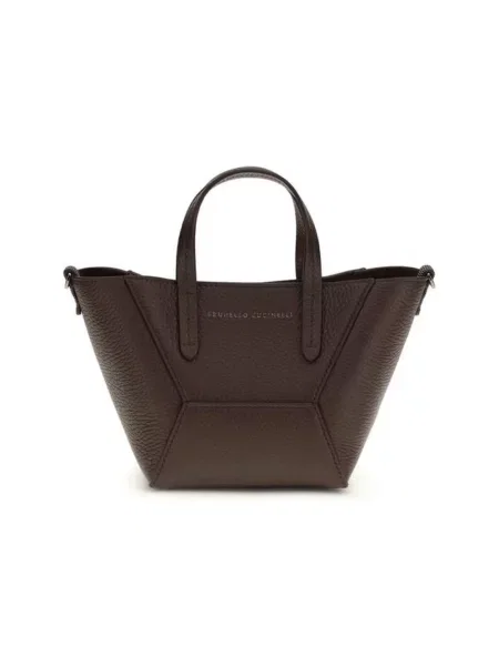 Mała torebka skórzana Brunello Cucinelli skórzana czerwona